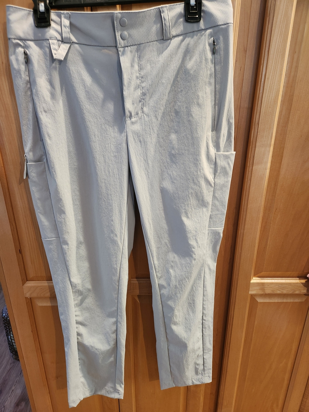 Men's Light Gray Stretch Cargo Pants